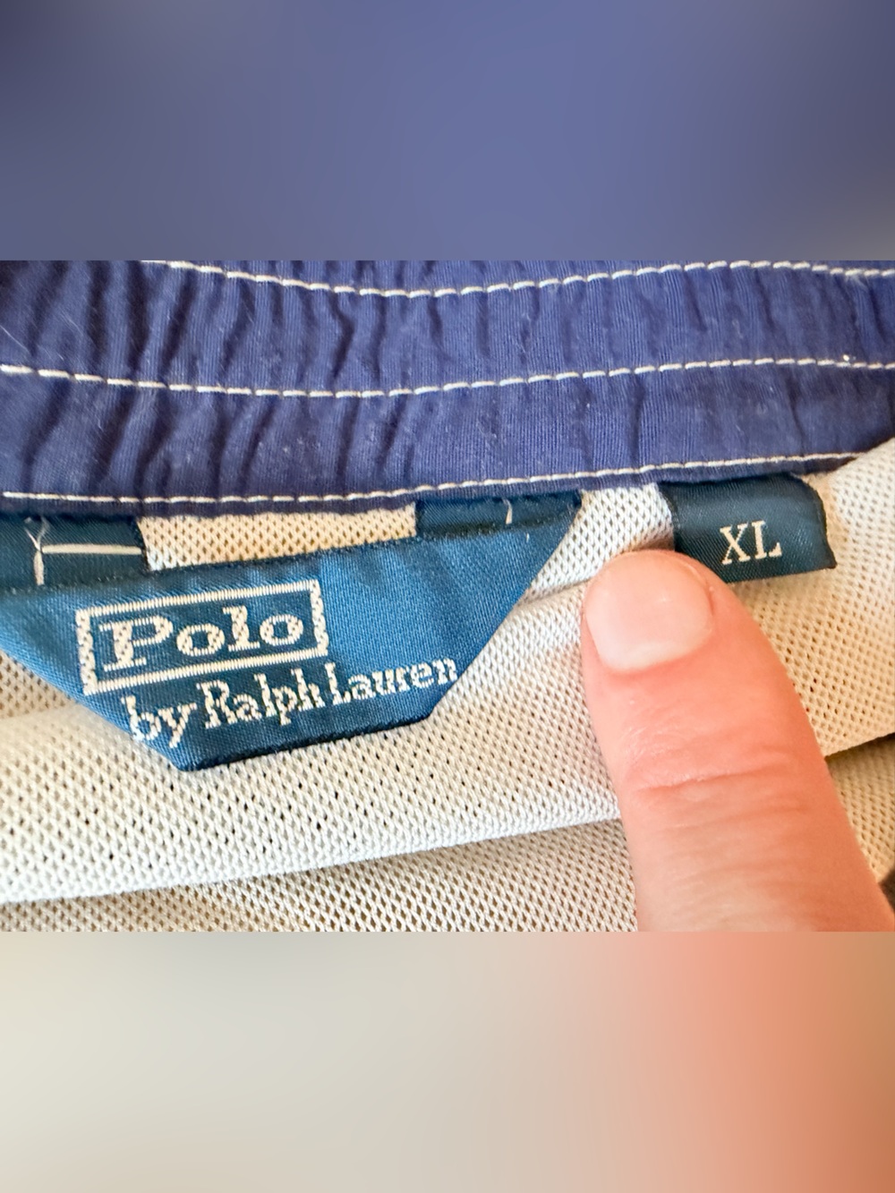 Polo Ralph Lauren Mens Swim Trunks XL Tan Cargo Board Shorts Mesh Lined Beige - Picture 2 of 6